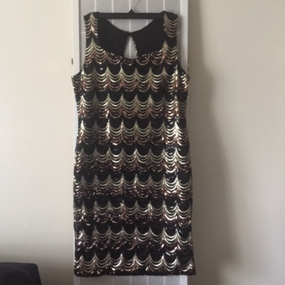 Sequin Gold Bodycon Dress